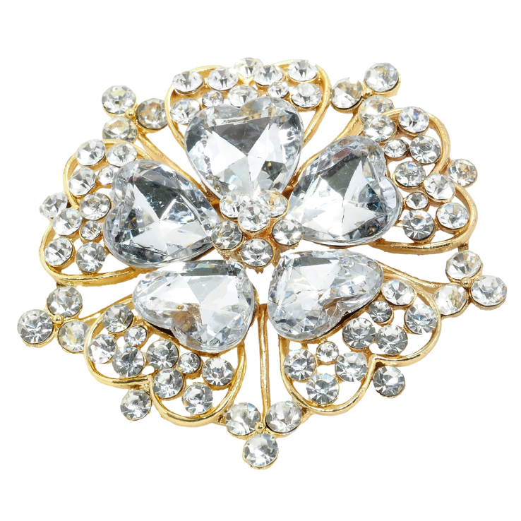 Брошь Цветок со стразами фото №24 Брошь Цветок со стразами фото №24