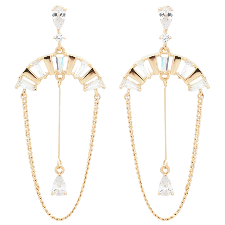 Сережки Xuping Позолота 18K пусети Декоративні підвіски фото №1