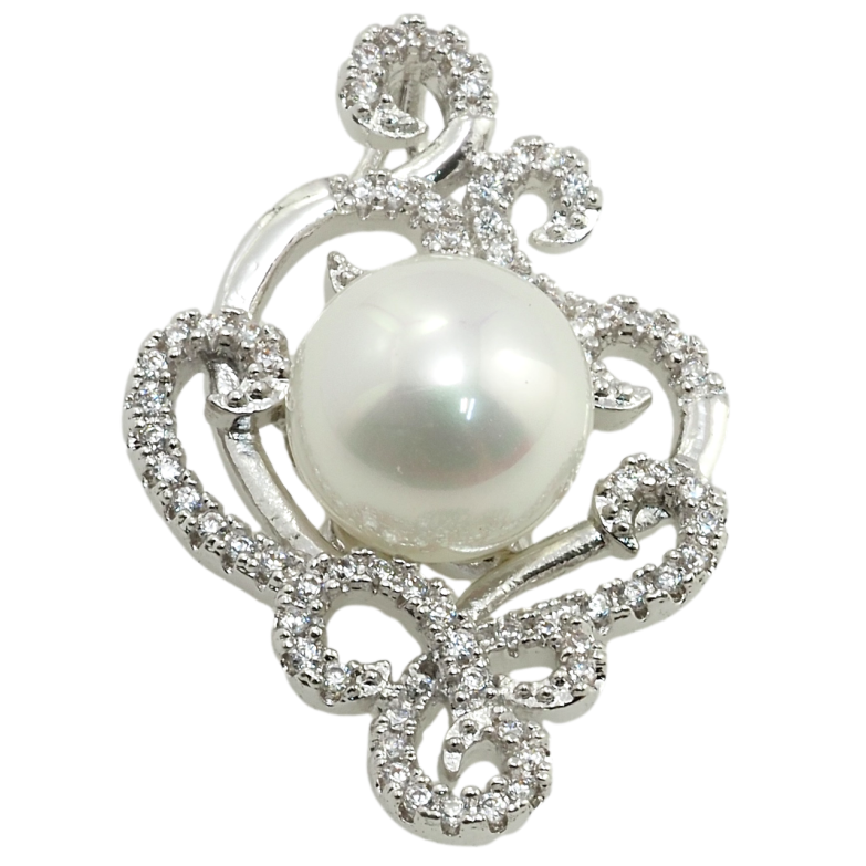 Кулон Xuping Родій Перлинна витонченість для ланцюжка до 2мм фото №1