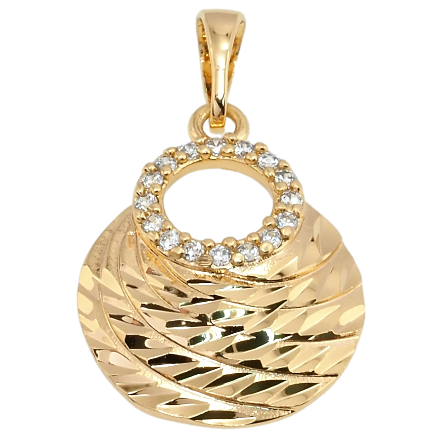 Кулон Xuping Позолота 18K Декоративная подвеска с цирконием для цепочки до 5мм фото №1 Кулон Xuping Позолота 18K Декоративная подвеска с цирконием для цепочки до 5мм фото №1