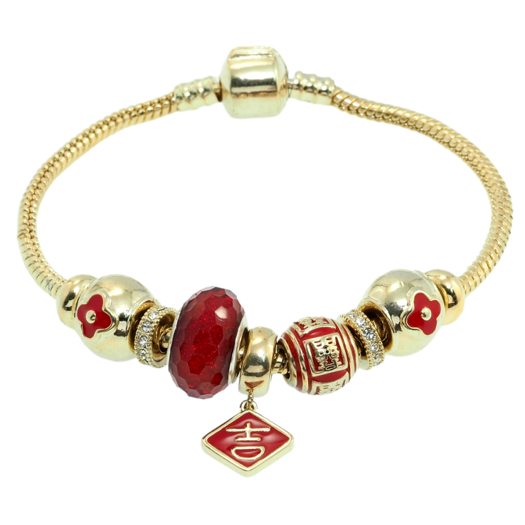 Браслет Xuping Позолота 14K В стиле Pandora Ювелирный шнур с бусинами длина 18.5см х 3мм фото №23 Браслет Xuping Позолота 14K В стиле Pandora Ювелирный шнур с бусинами длина 18.5см х 3мм фото №23