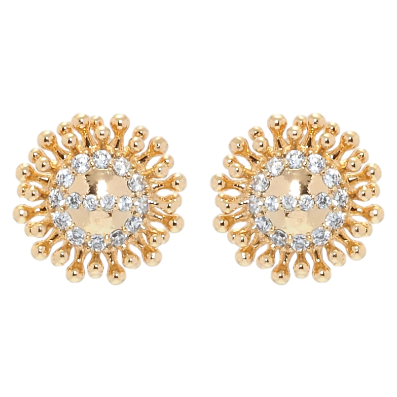 Сережки Xuping QQMM Позолота 18K пусети Декоративні квіточки фото №1 Сережки Xuping QQMM Позолота 18K пусети Декоративні квіточки фото №1