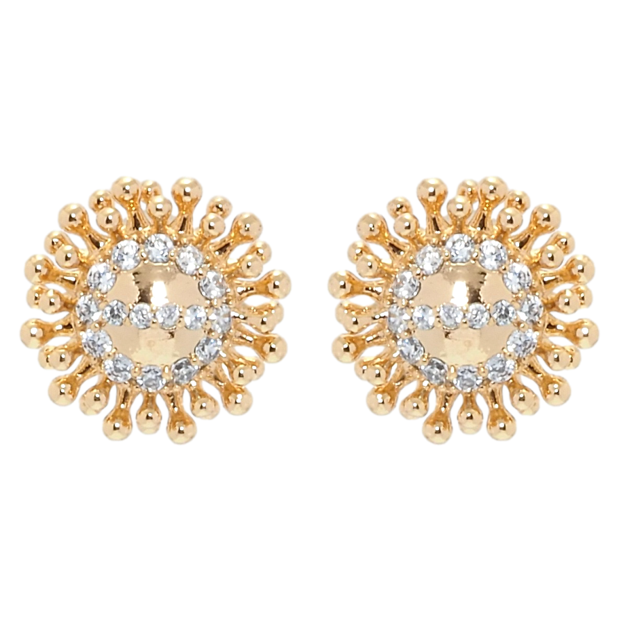 Сережки Xuping QQMM Позолота 18K пусети Декоративні квіточки фото №1 Сережки Xuping QQMM Позолота 18K пусети Декоративні квіточки фото №1