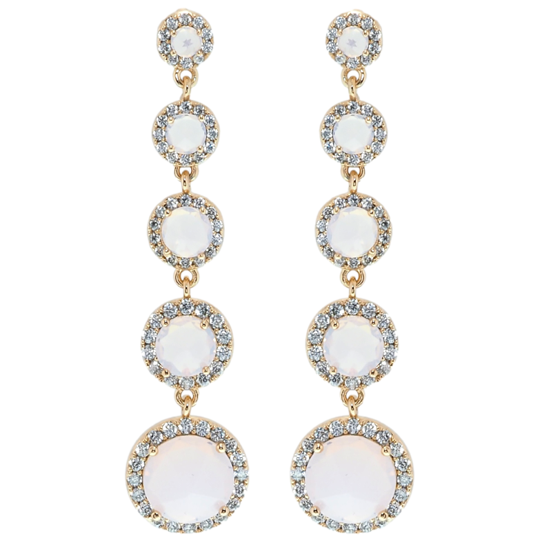 Серьги Xuping QQMM Позолота 18K пусеты Подвески розовые фианиты в обрамлении циркония фото №1 Серьги Xuping QQMM Позолота 18K пусеты Подвески розовые фианиты в обрамлении циркония фото №1