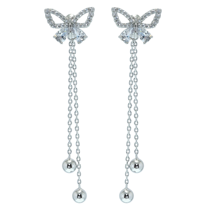 Серьги Xuping QQMM Родий пусеты Подвески бабочки фото №1