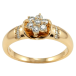 Кольцо Xuping Позолота 18K Цветочек из циркония фото №1 Кольцо Xuping Позолота 18K Цветочек из циркония фото №1