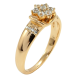 Кольцо Xuping Позолота 18K Цветочек из циркония фото №2 Кольцо Xuping Позолота 18K Цветочек из циркония фото №2