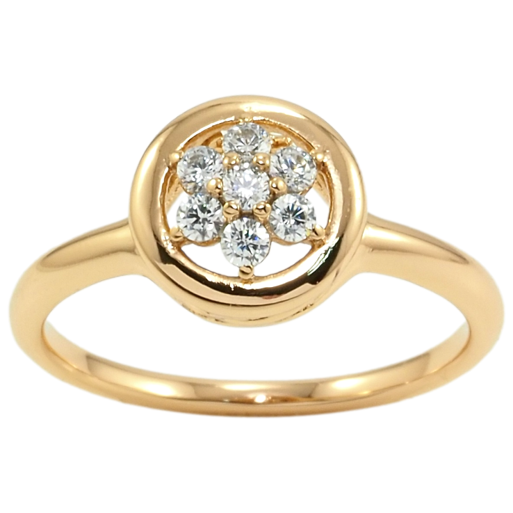 Каблучка Xuping Позолота 18K Кристальна квіточка фото №10 Каблучка Xuping Позолота 18K Кристальна квіточка фото №10