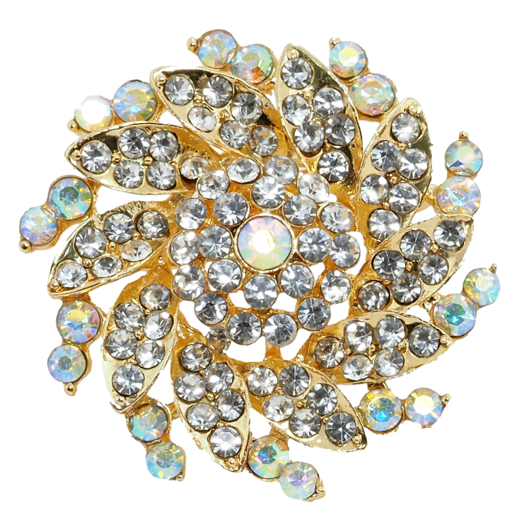 Брошка Квітка зі стразами фото №13 Брошка Квітка зі стразами фото №13