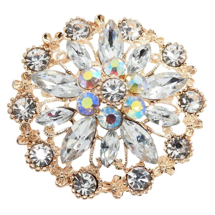 Брошь Цветок со стразами фото №25 Брошь Цветок со стразами фото №25