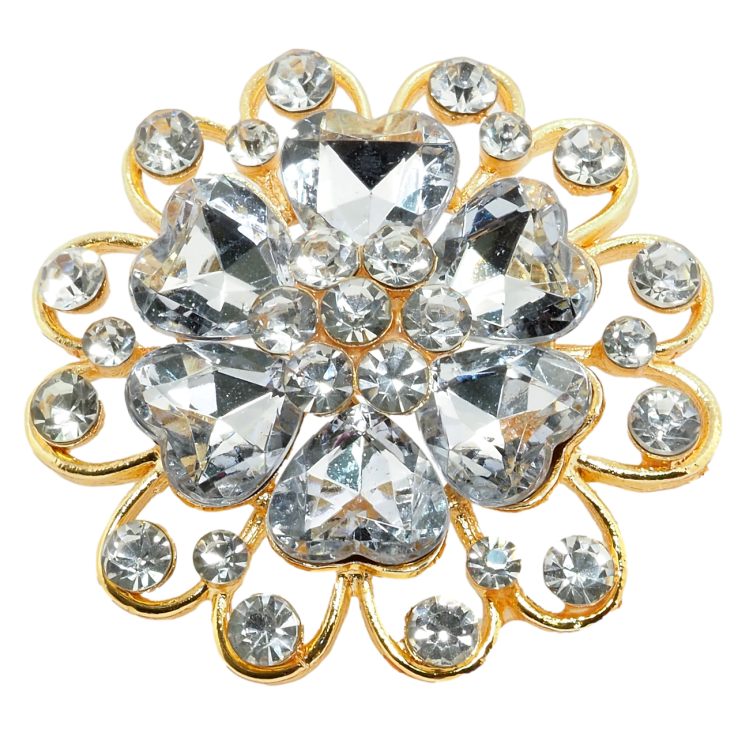 Брошка Квітка зі стразами фото №21 Брошка Квітка зі стразами фото №21