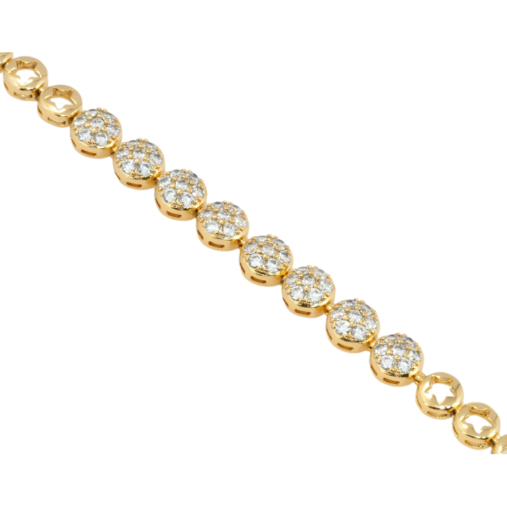 Браслет Xuping Позолота 18K Інкрустація цирконієм довжина з дод. замком 17.5,19.5см х 6мм фото №18