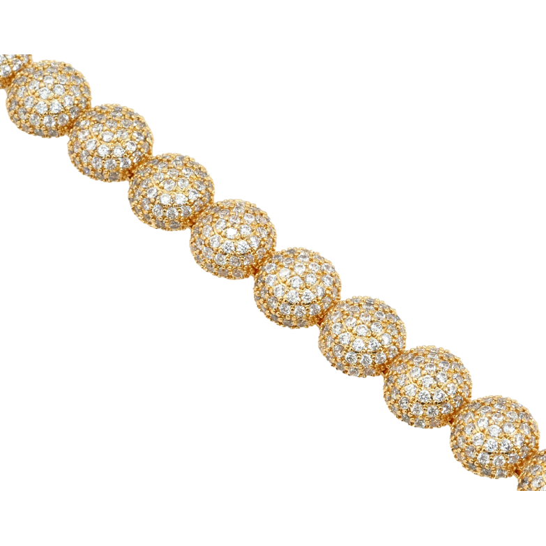 Браслет Xuping Позолота 18K Инкрустация цирконием длина с доп.замком 17см х 9мм фото №3