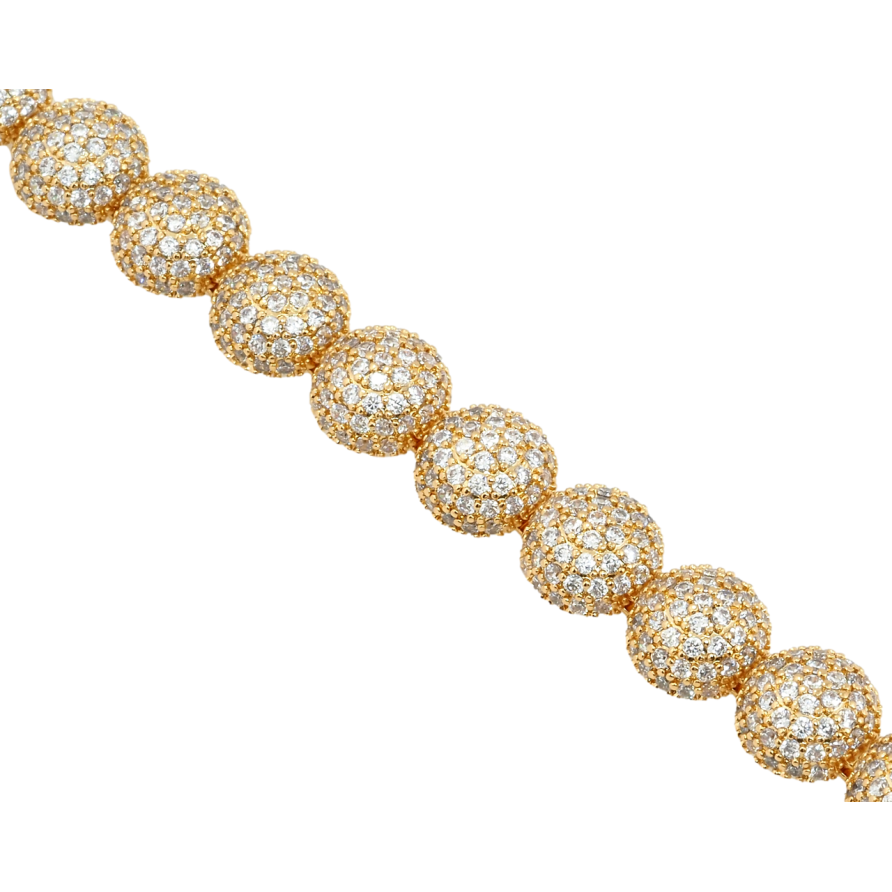 Браслет Xuping Позолота 18K Инкрустация цирконием длина с доп.замком 17см х 9мм фото №1