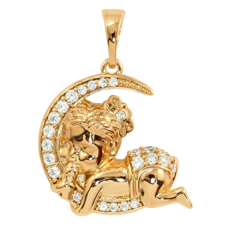 Кулон Xuping Позолота 18K Сладкий сон для цепочки до 5мм фото №1 Кулон Xuping Позолота 18K Сладкий сон для цепочки до 5мм фото №1