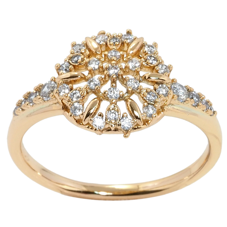 Каблучка Xuping Позолота 18K Інкрустація цирконієм фото №1