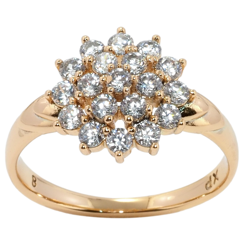 Каблучка Xuping Позолота 18K Інкрустація цирконієм фото №1