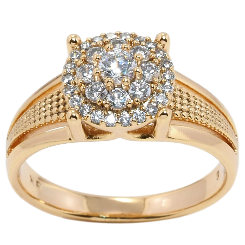 Кольцо Xuping Позолота 18K Инкрустация цирконием фото №1 Кольцо Xuping Позолота 18K Инкрустация цирконием фото №1