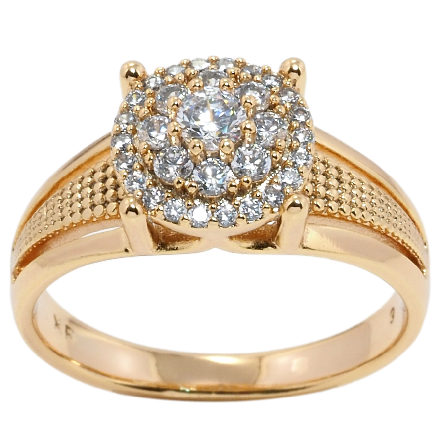 Кольцо Xuping Позолота 18K Инкрустация цирконием фото №1 Кольцо Xuping Позолота 18K Инкрустация цирконием фото №1