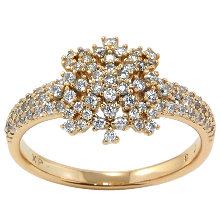 Каблучка Xuping Позолота 18K Інкрустація цирконієм фото №4 Каблучка Xuping Позолота 18K Інкрустація цирконієм фото №4