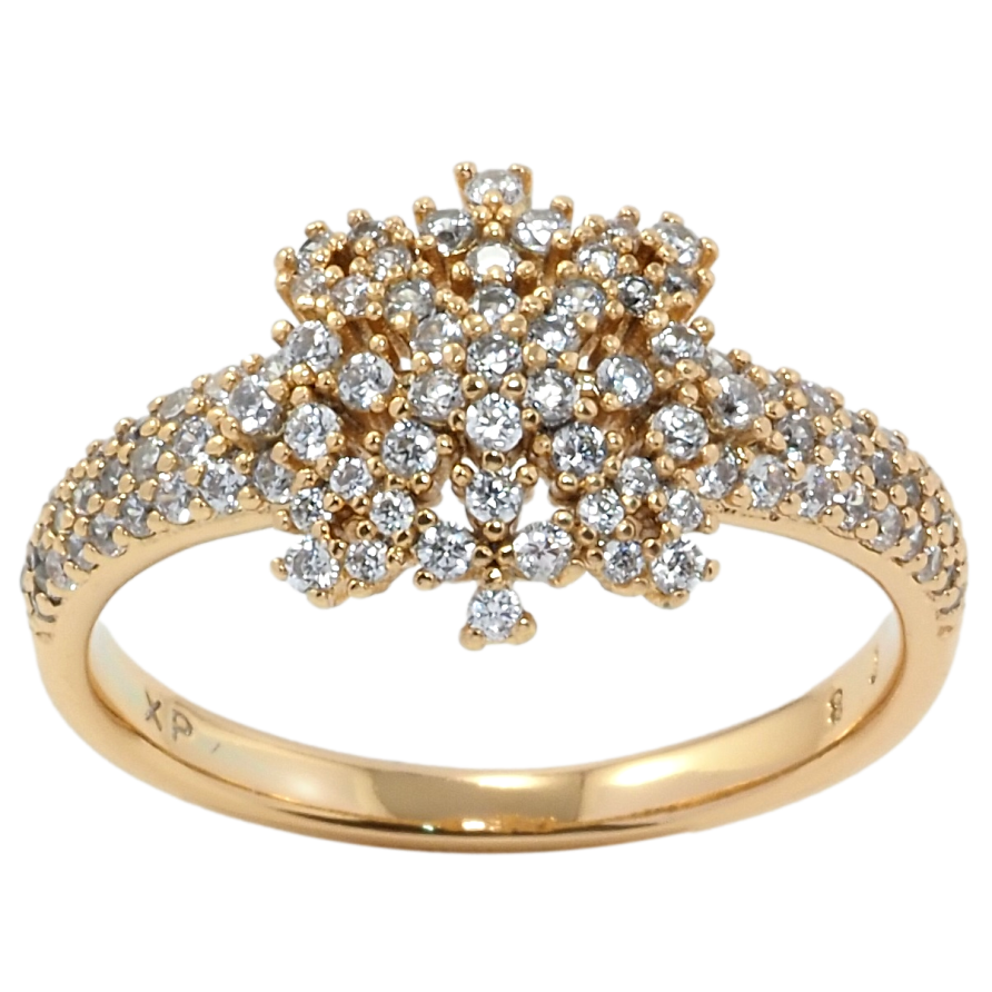 Каблучка Xuping Позолота 18K Інкрустація цирконієм фото №1 Каблучка Xuping Позолота 18K Інкрустація цирконієм фото №1