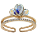 Кольцо Xuping цвет 18K с кр-ми Swarovski Кристаллы АВ с дорожкой кристаллов фото №1