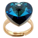 Кольцо Xuping цвет 18K с кр-ми Swarovski Кристальное сердце Metallic Blue фото №1 Кольцо Xuping цвет 18K с кр-ми Swarovski Кристальное сердце Metallic Blue фото №1