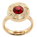 Кольцо Xuping цвет 18K с кр-ми Swarovski Кристалл Light Siam с греческим узором фото №1 Кольцо Xuping цвет 18K с кр-ми Swarovski Кристалл Light Siam с греческим узором фото №1