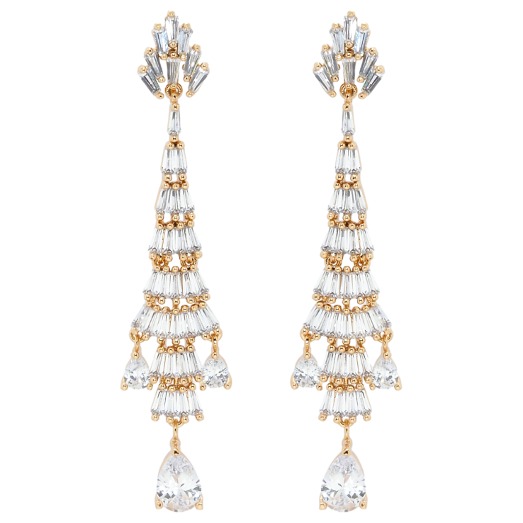 Серьги Xuping QQMM Позолота 18K пусеты Декоративные подвески из фианитов фото №4 Серьги Xuping QQMM Позолота 18K пусеты Декоративные подвески из фианитов фото №4