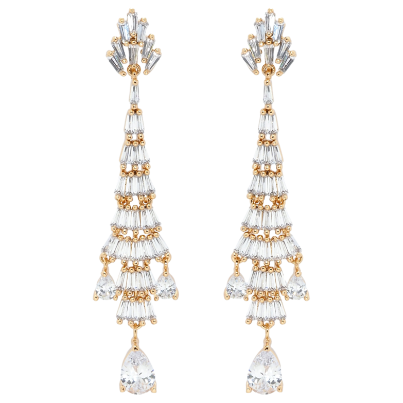 Серьги Xuping QQMM Позолота 18K пусеты Декоративные подвески из фианитов фото №1 Серьги Xuping QQMM Позолота 18K пусеты Декоративные подвески из фианитов фото №1