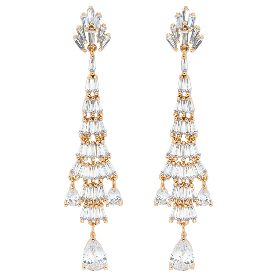 Серьги Xuping QQMM Позолота 18K пусеты Декоративные подвески из фианитов фото №1 Серьги Xuping QQMM Позолота 18K пусеты Декоративные подвески из фианитов фото №1