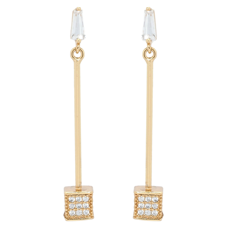 Серьги Xuping QQMM Позолота 18K пусеты Подвески кубики с цирконием фото №11 Серьги Xuping QQMM Позолота 18K пусеты Подвески кубики с цирконием фото №11