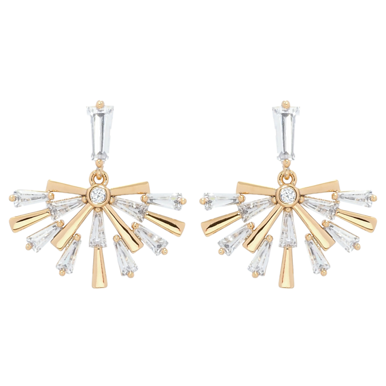 Серьги Xuping QQMM Позолота 18K пусеты Декоративные подвески с цирконием фото №1