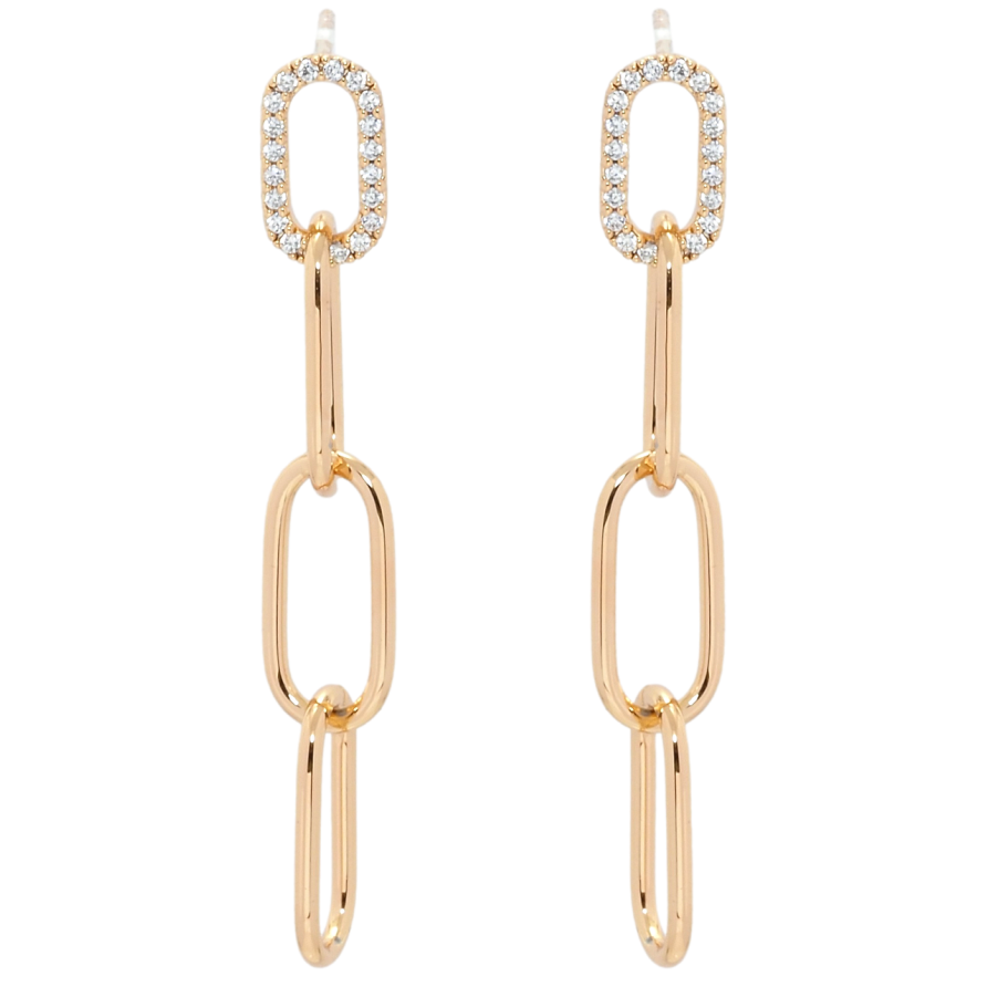 Серьги Xuping QQMM Позолота 18K пусеты Подвески цепочки с цирконием фото №1 Серьги Xuping QQMM Позолота 18K пусеты Подвески цепочки с цирконием фото №1