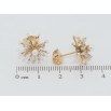 Серьги Xuping QQMM Позолота 18K пусеты Цветочки с цирконием и жемчужинами фото №2 Серьги Xuping QQMM Позолота 18K пусеты Цветочки с цирконием и жемчужинами фото №2