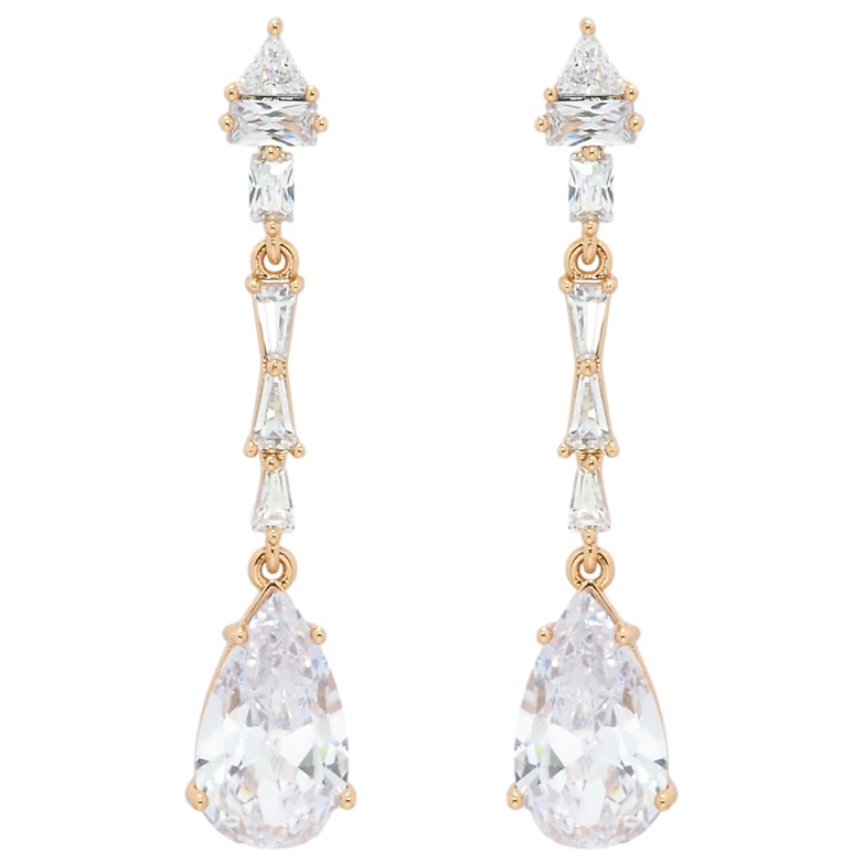 Серьги Xuping QQMM Позолота 18K пусеты Кристальные подвески фото №1 Серьги Xuping QQMM Позолота 18K пусеты Кристальные подвески фото №1