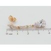 Серьги Xuping QQMM Позолота 18K пусеты Кристальные подвески фото №2 Серьги Xuping QQMM Позолота 18K пусеты Кристальные подвески фото №2