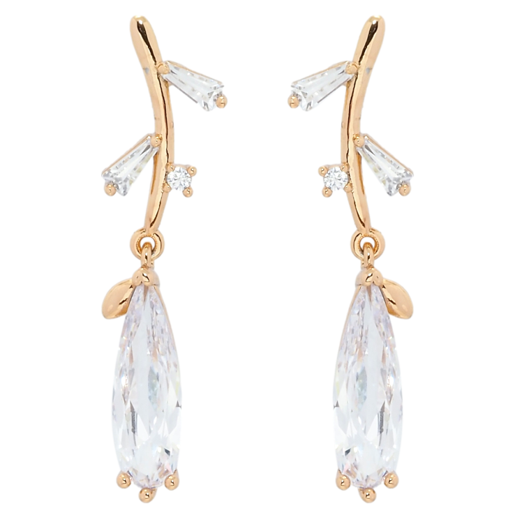 Серьги Xuping QQMM Позолота 18K пусеты Веточки с кристаллами фото №8 Серьги Xuping QQMM Позолота 18K пусеты Веточки с кристаллами фото №8