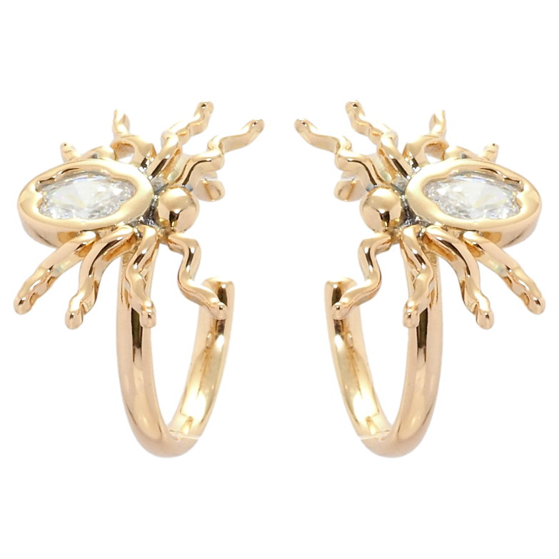 Серьги Xuping QQMM Позолота 18K каффы Пауки фото №1 Серьги Xuping QQMM Позолота 18K каффы Пауки фото №1