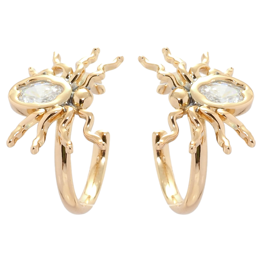 Серьги Xuping QQMM Позолота 18K каффы Пауки фото №1 Серьги Xuping QQMM Позолота 18K каффы Пауки фото №1