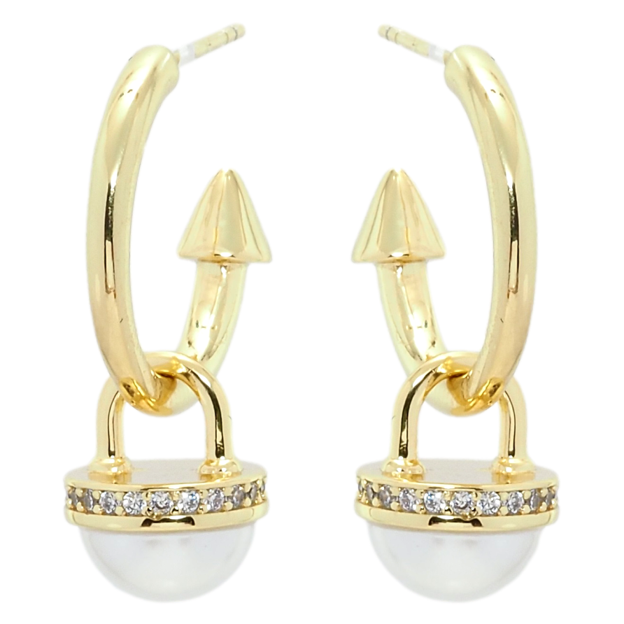 Сережки Xuping QQMM Позолота 14K пусети Декоративні підвіски фото №1 Сережки Xuping QQMM Позолота 14K пусети Декоративні підвіски фото №1