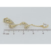 Серьги Xuping QQMM Позолота 14K пусеты Декоративные подвески с цирконием фото №2
