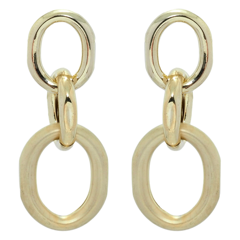 Сережки Xuping QQMM Позолота 14K пусети Ланцюжок фото №4 Сережки Xuping QQMM Позолота 14K пусети Ланцюжок фото №4