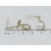 Сережки Xuping QQMM Позолота 14K пусети Перлинні підвіски з цирконієм фото №2