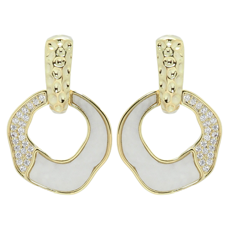 Серьги Xuping QQMM Позолота 14K пусетыФигурные колечки с перламутровыми вставками фото №16 Серьги Xuping QQMM Позолота 14K пусетыФигурные колечки с перламутровыми вставками фото №16