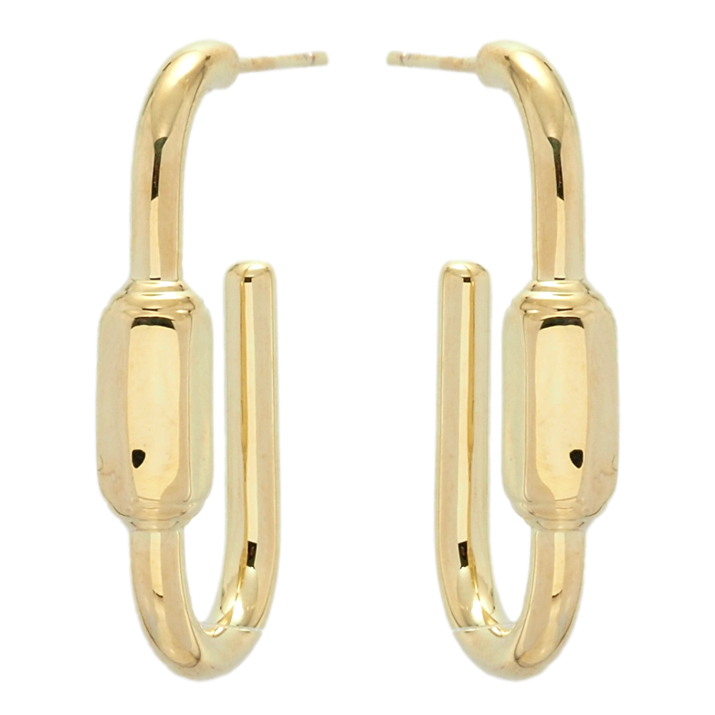 Сережки Xuping JEAN GOUJON Позолота 14K пусети Фігурні дуги фото №1