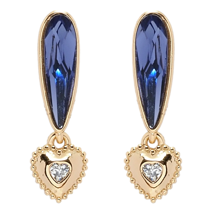 Серьги Xuping цвет 18K с кристаллами Swarovski пусеты Кристаллы Sapphire фото №5 Серьги Xuping цвет 18K с кристаллами Swarovski пусеты Кристаллы Sapphire фото №5