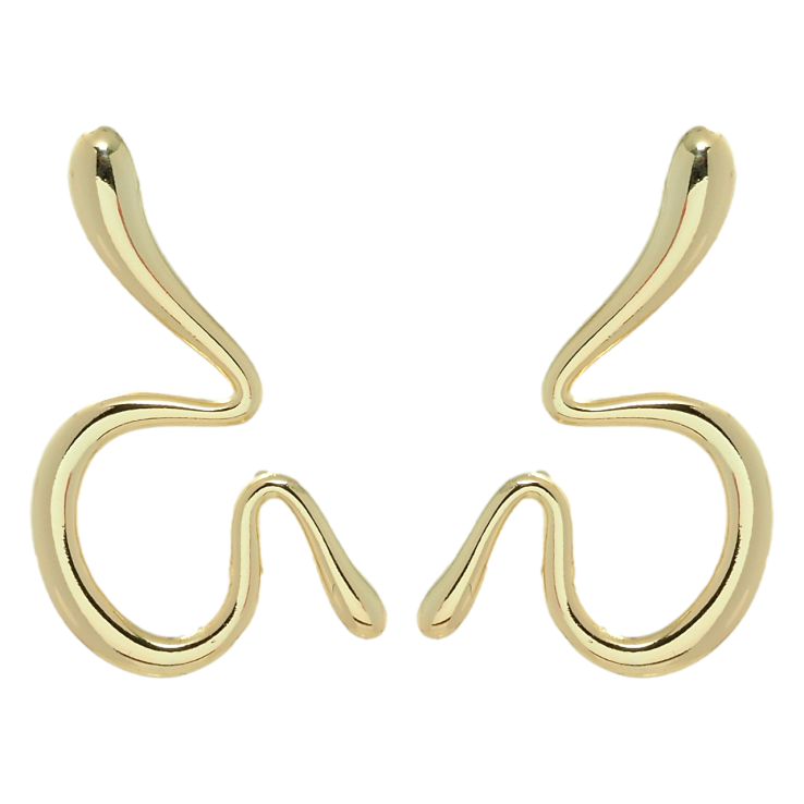 Сережки Xuping QQMM Позолота 14K пусети Фігурні фото №24 Сережки Xuping QQMM Позолота 14K пусети Фігурні фото №24