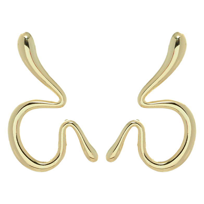 Сережки Xuping QQMM Позолота 14K пусети Фігурні фото №1