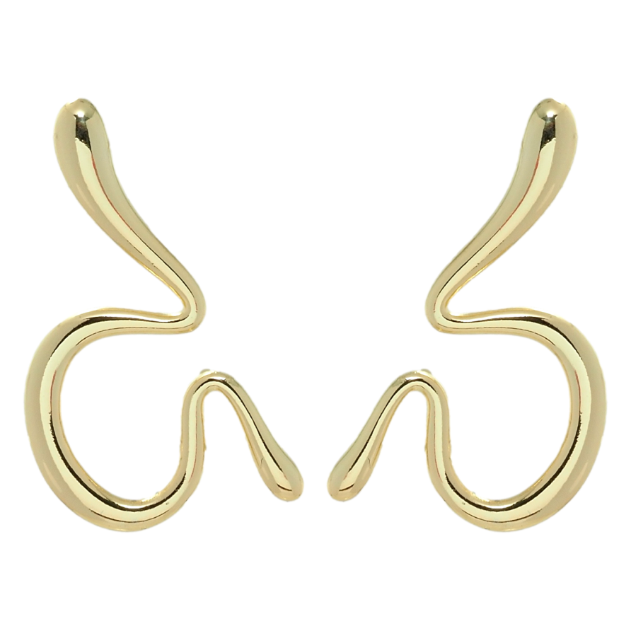 Сережки Xuping QQMM Позолота 14K пусети Фігурні фото №1